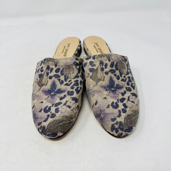 Jon Josef Floral Printed Slip‑On Mule Canvas Summer Flat Round Toe Size 9.5M - Picture 4 of 11